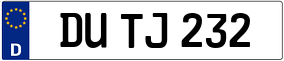 Trailer License Plate